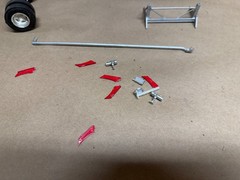 VINTAGE AMT 1/25 GULF FUEL Tanker Trailer Built UP Old School Semi REbuilder