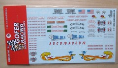 Gassers #2 1:24 1:25 Gofer Racing Decals Model Car Accessory 11078