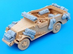 1/35 Scale Die-Cast Resin Model Assembled Kit US M3A1 Scout Car Accessories S…