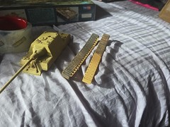 Pre Owned Tamiya 1/48 Jadgtiger Partially Assembled And Painted BUILDERS SPECIAL