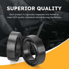 Heavy-Duty Round Rubber Coil Spring Spacer for Car, Enhance Spring Rate for 5″ &