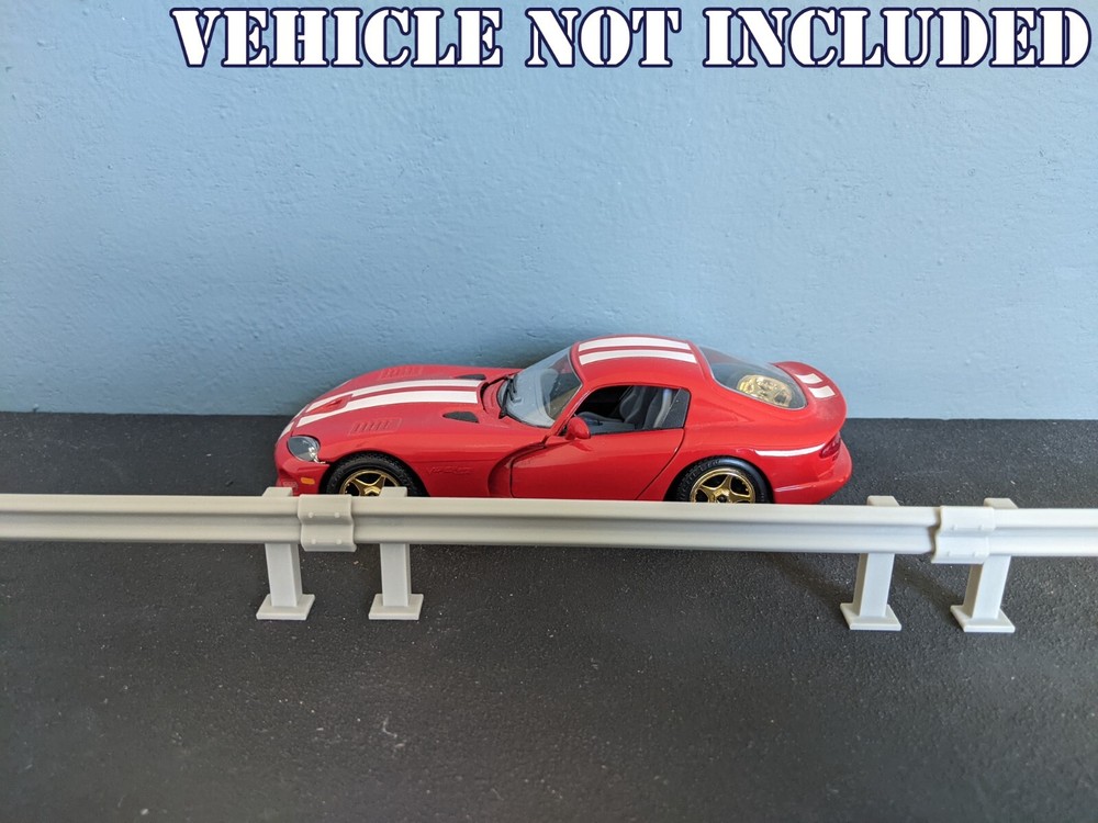 1/24 1/25 Scale Guardrail kits -Safety Barriers for model car diorama (set of 3)