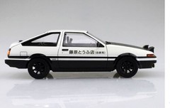 Aoshima 1/24 Initial D Toyota Fujiwara Takumi AE86 Trueno Plastic Model Kit