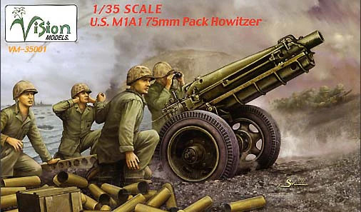 Vision Models 1/35 US 75mm M1A1 Pack Howitzer VM-35001