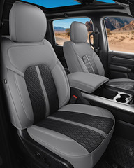 Leather Car Seat Covers for Dodge Ram 1500 2019-2026 Crew Cab, Custom Fit Big Ho