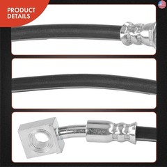 A-Premium Rear Passenger Outer Brake Hydraulic Hose Compatible with Chevy, GMC