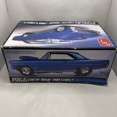 AMT 1966 Chevy Nova Pro Street 1/25 Scale Model Kit Open Box Complete Muscle Car