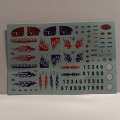 Decal Sheet Bantam Blast Altered Roadster MPC 1/25 AA/FA FUEL Vintage Sponsors
