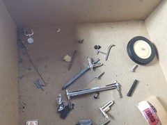 Vintage Hubley 1930 Packard Roadster 1:20 Parts Metal Model Car Kit Built Lot
