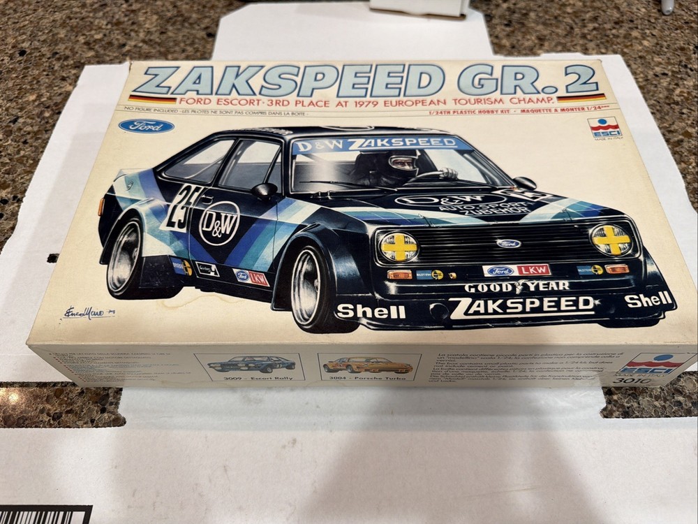 ESCI FORD ZAKSPEED GR.2 ESCORT FACTORY SEALED INSIDE KIT! CIRCA 1980s! VMCP!