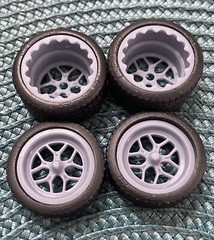 Resin 21/20-inch Billet Specialties Drag Comps Model car wheels, 1/24 1/25 Scale