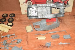 Hubley 1930 Packard Roadster #4860, Metal & Plastic Parts, Missing Chrome Parts