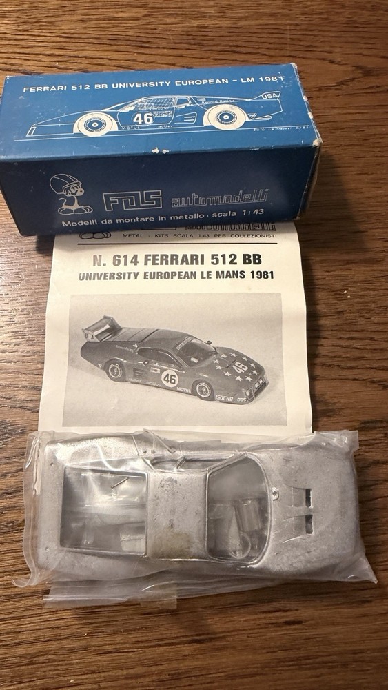 Ferrari 512 BB BELLANCAUTO Metal Kit 1/43 FDS Automodelli 1981