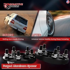 5×4.72 Wheel Spacers 1 Inch – 5 Lug CNC Machined Forged 5×120 Hubcentric