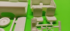 USA 1 1990 Chevy Silverado Pickup Truck 1/25 Cab Body Glass Bed Box Interior Tub