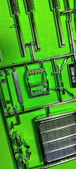 Chrome Sprue Grill Peterbilt 359 Cross Country Hauler 1/25 AMT Mirrors Exhaust