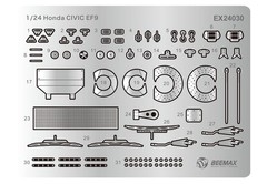 BEEMAX 1/24 series Honda Civic EF-9 Gr.A 1991 JTC