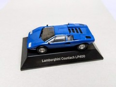 F-Toys 1/64 HO plastic model – Lamborghini Contach LP400 Racing Car Blue