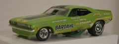 Custom Built Jo-Han/Polar Lights BARDAHL the Green Elephant Dodge Challenger F/C