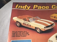 Vintage 1/25 MPC ERTL INDY PACE CAR SET CORVETTE CAMARO FIREBIRD NOS SEALED 1987