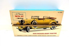 Vintage HUBLEY 1930 PACKARD SPORT PHAETON Metal Model Kit 4859 BUILT Partial Box