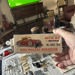 Vintage Hubley Metal Model Car Kit 1930 Packard Roadster no. 4860-500 Parts