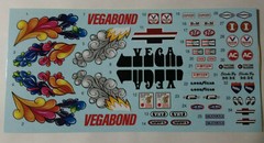 1976 Chevy Vega Funny Car 1/25 waterslide decal sheet Vegabond super sweet retro