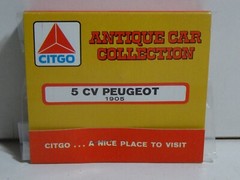 Vintage CITGO Antique CAR COLLECTION #7 1905 5 CV Peugeot Matchbook Model kit