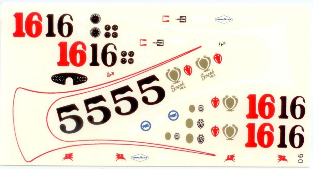 Fred Cady 90 1958 Scarab Mk 1 1/24 1/25 decal