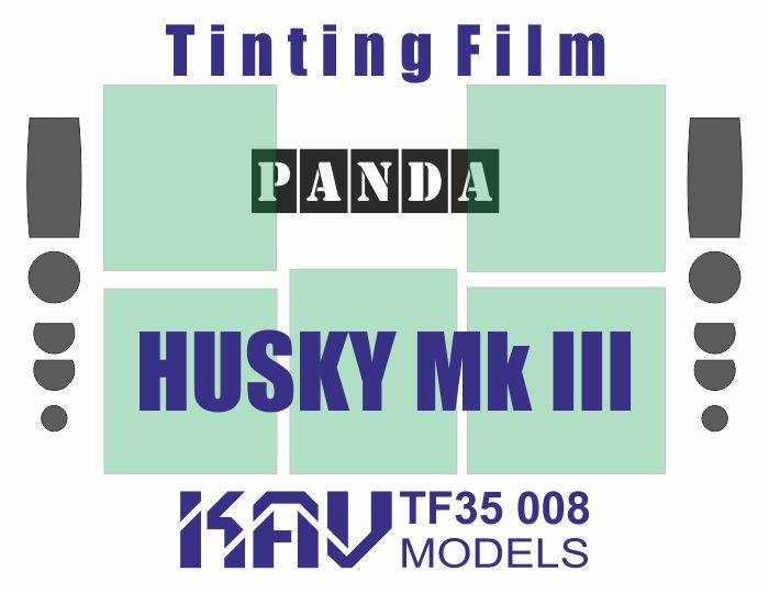1:35 Window Tint Film for Husky Mk III VMMD Panda PH35014