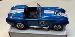 Revell Shelby Cobra 427 Racing 1/24 Blue/ White Stripes #33 with side pipes