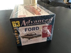 AMT 1963 Ford Galaxie 500 XL Sport Hardtop 1/2 Scale Kit, New, Factory Sealed