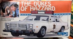 MPC 0663 Dukes Of Hazzard Roscoe’s Police Car Started Original model 1/25 McM