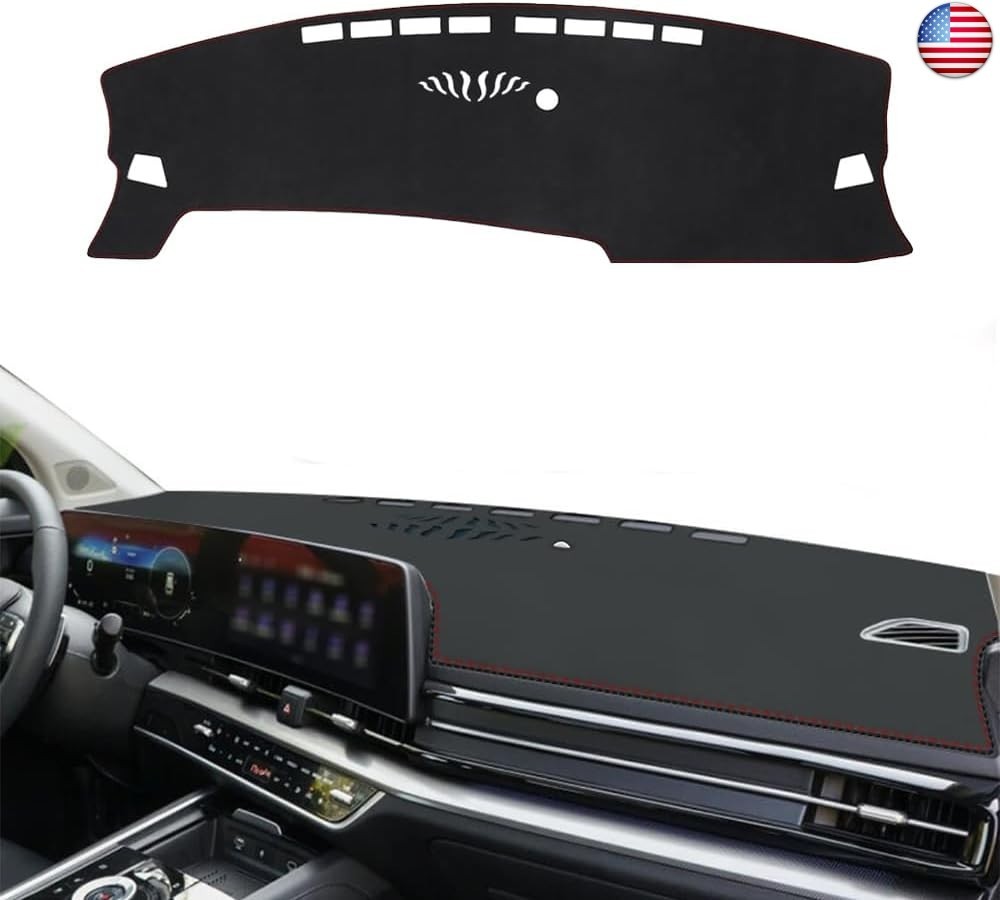 Dashboard Cover Compatible with Kia Sportage 2023 2024 2025,Leather Material
