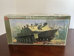Vintage Glencoe Models 1/32 Scale BTR-50 Personnel Carrier Model Kit