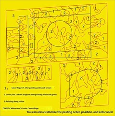 1/35 CJ4012C Camouflage Masking Sheet for Tiger Tank