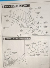 56 CHEVY NOMAD DOOR and TAILGATE HANDLES – REVELL 2489 – MODEL CAR KIT PARTS LOT