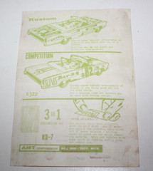 AMT Model Kit Decal Sheet 3-in-1 Bar-B-Q KD-7 6322 – Unused Original Vintage