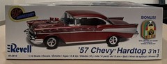 Revell ’57 Chevy Hardtop 3’n1 1:12 Plastic Unassembled Model Kit 85-2619