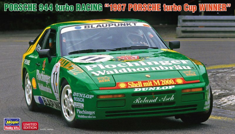 Hasegawa 20563 1/24 Scale Model Car Kit Shell Porsche 944 Turbo Racing 1987 Cup