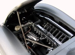 Mercedes Benz Race Racing Car Racer Vintage Le Mans Built Model 24Metal