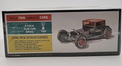 SKILL 2 MODEL KIT 1925 FORD T “CHOPPED” SET OF 2 PCS 1/25 SCALE BY AMT AMT1167