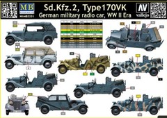 Master Box 3531 1/35 Sd.Kfz. 2 Type 170 VK, German military radio car, WW II Era