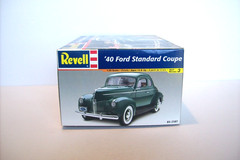 Vintage Revell ’40 Ford Standard Coupe, Sealed Inside, 1/25 Scale, 2003!
