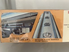 AMT Fruehauf Sunoco PLATED TANKER Semi-Trailer 1/25 Scale Model Kit (NIB)