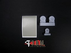 1:48 Resin Wheels for scale model F16A B Landing Gear