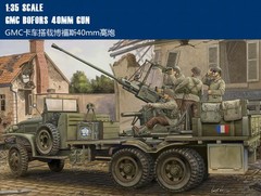 Hobby boss 82459 1/35 Model Kit Truck w/Bofors 40mm Machinegun