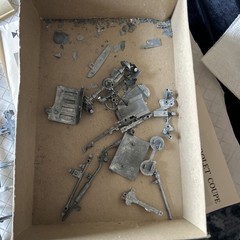 Vintage Hubley Metal Kit 1932 Chevrolet Coupe No. 4869 Parts