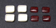 1:25 scale model resin red side marker light fire truck police ambulance