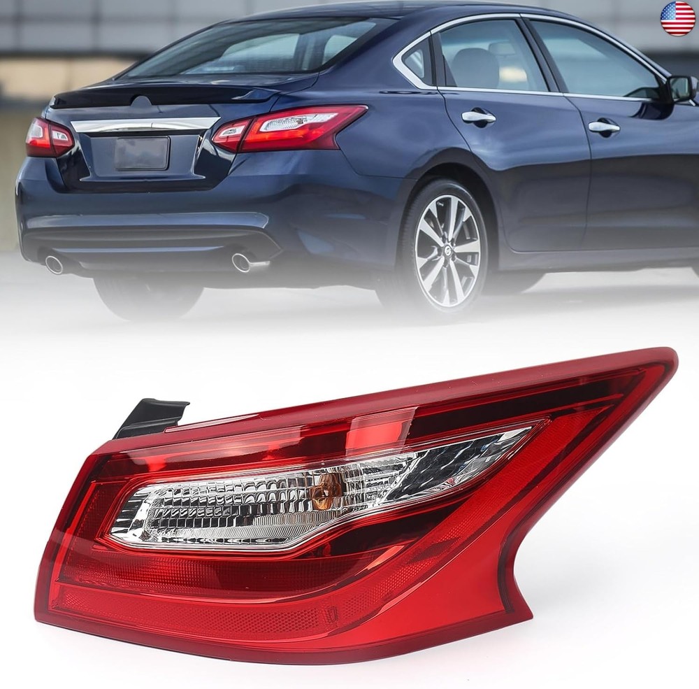 Huray Right Outer Tail Light Fit for Nissan Altima 2016-2018 RH Taillight Tail